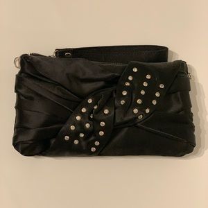 Studded evening clutch